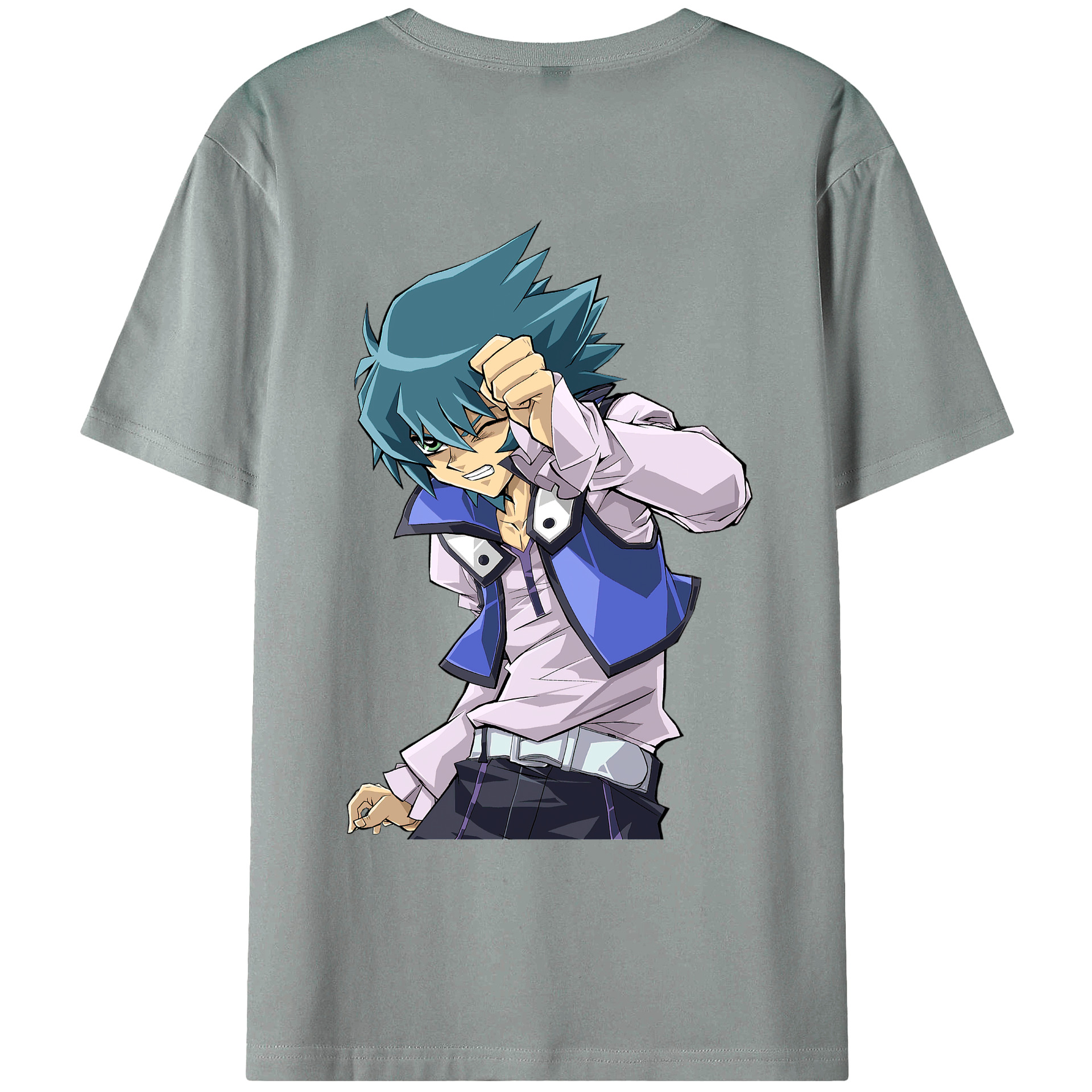 （画像用） 遊☆戯☆王 Yu-Gi-Oh! 綿100％ メンズ半袖Tシャツ（バックプリント） 通気性